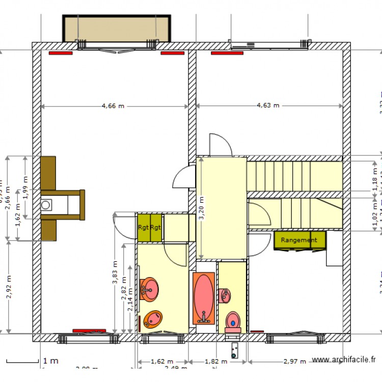 1° Etage 14 04. Plan de 0 pièce et 0 m2