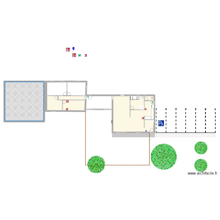 mam les pommes d amour. Plan de 5 pièces et 186 m2