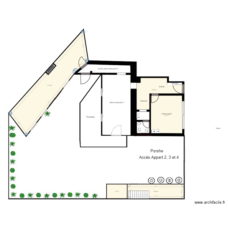 appartement 1 et 2. Plan de 0 pièce et 0 m2