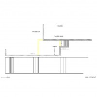 PIECE 2-2     VUE EN PLAN