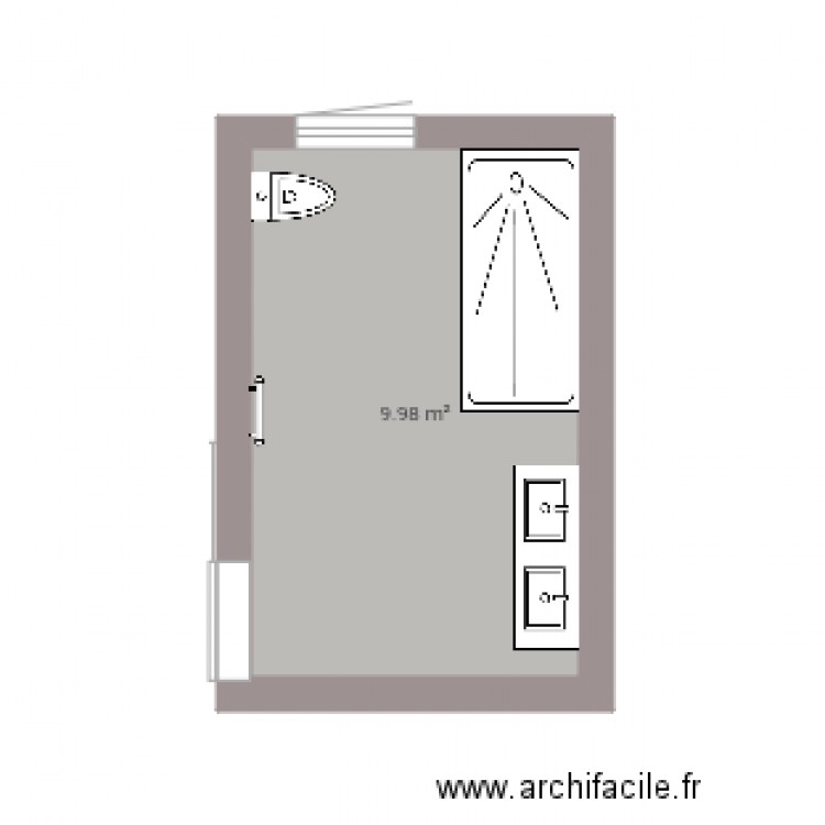 Salle bain. Plan de 0 pièce et 0 m2