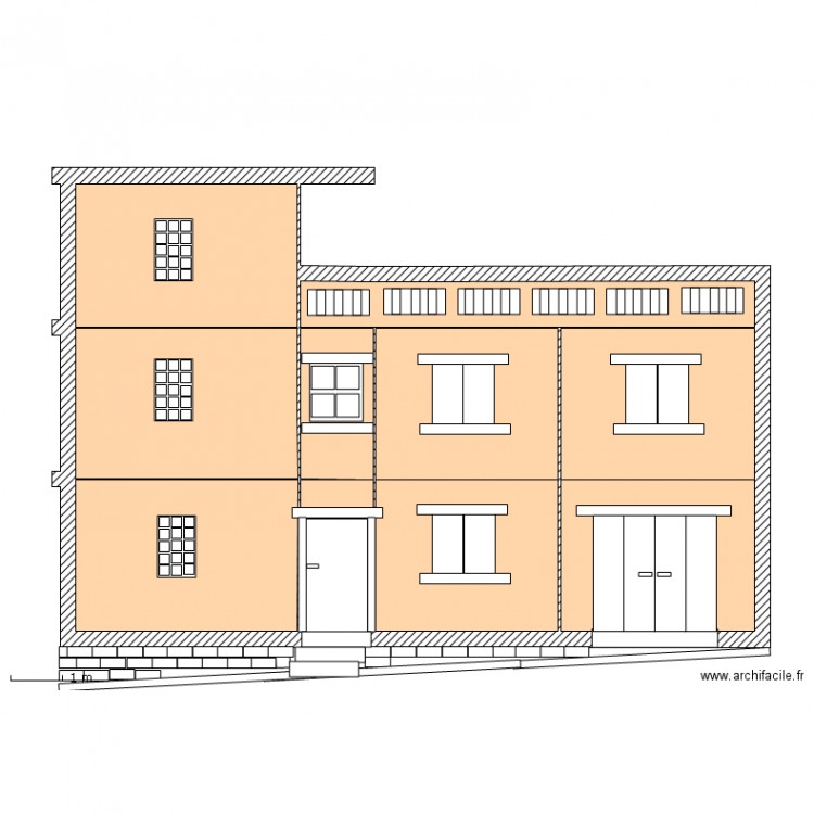 Façade 2. Plan de 0 pièce et 0 m2