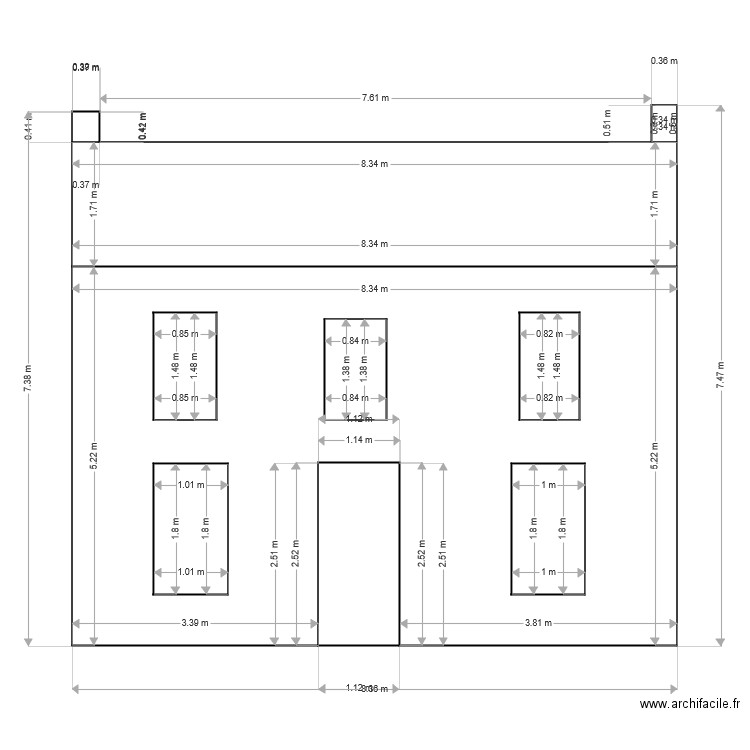 devant. Plan de 0 pièce et 0 m2