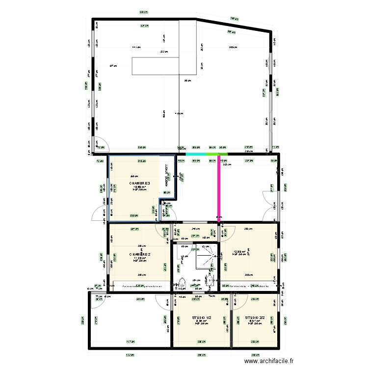 maison Robinson travaux. Plan de 0 pièce et 0 m2