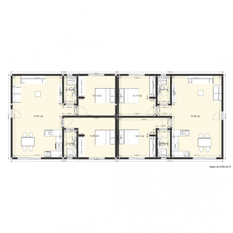 BANO BUNGALOWS NON MODIFIE. Plan de 0 pièce et 0 m2