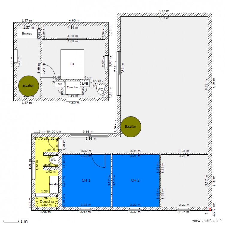 maison. Plan de 0 pièce et 0 m2