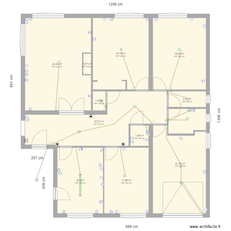 Rodriguez électricité définitive. Plan de 0 pièce et 0 m2