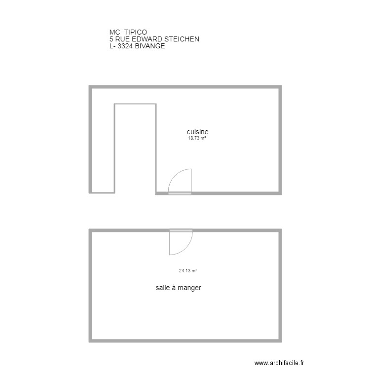 MC TIPICO. Plan de 0 pièce et 0 m2