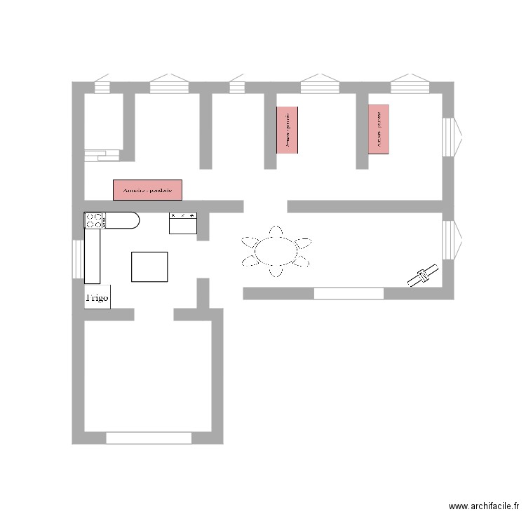 Maison. Plan de 0 pièce et 0 m2