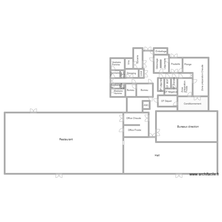 Plan ermitage. Plan de 26 pièces et 739 m2