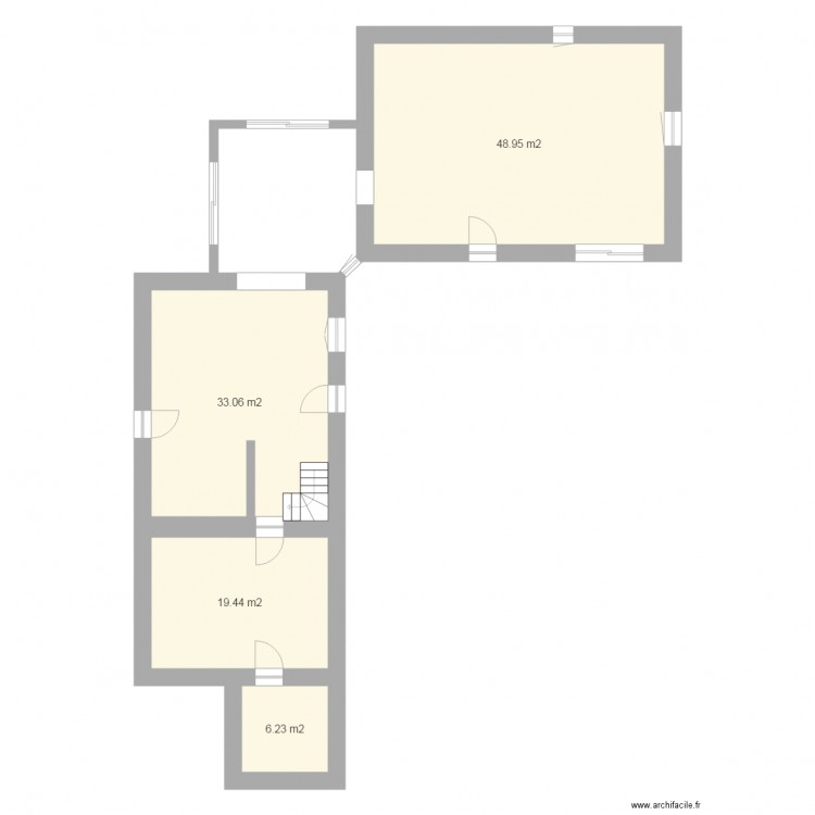 Maison les Places. Plan de 0 pièce et 0 m2