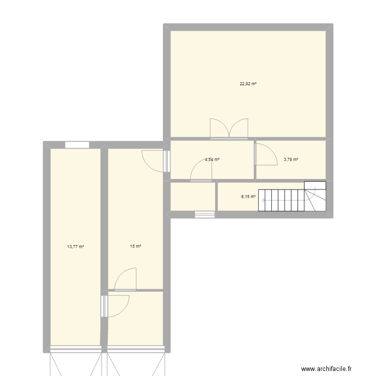 wewegonza. Plan de 6 pièces et 66 m2