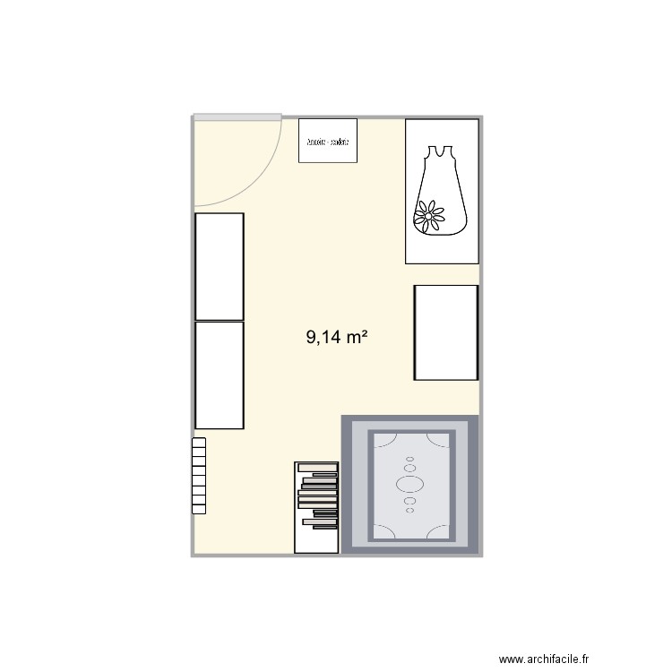 Chambre enfant. Plan de 0 pièce et 0 m2