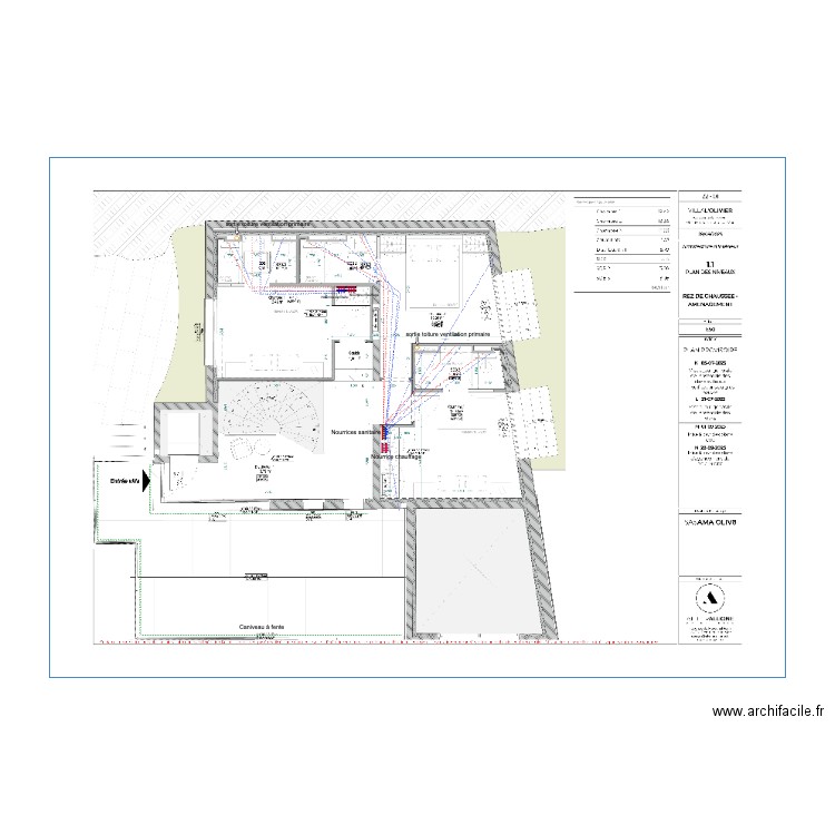 plan exe rdc oliv 8. Plan de 0 pièce et 0 m2