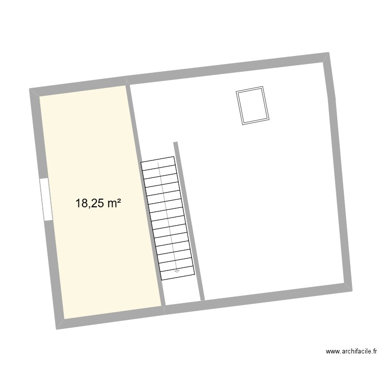 rachel 2. Plan de 1 pièce et 18 m2