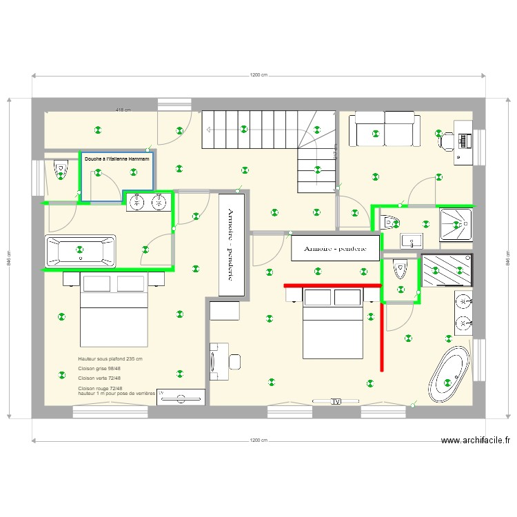 Villa Tourrettes R 1 électricien. Plan de 0 pièce et 0 m2