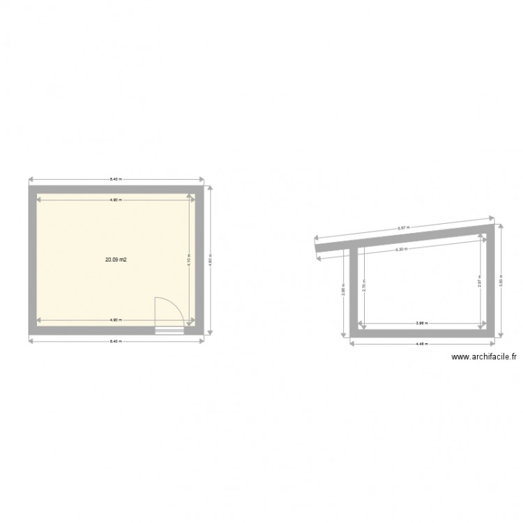 garage. Plan de 0 pièce et 0 m2