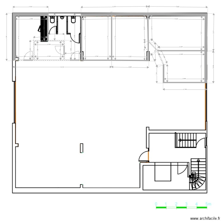 Dahomey 1er étage. Plan de 0 pièce et 0 m2