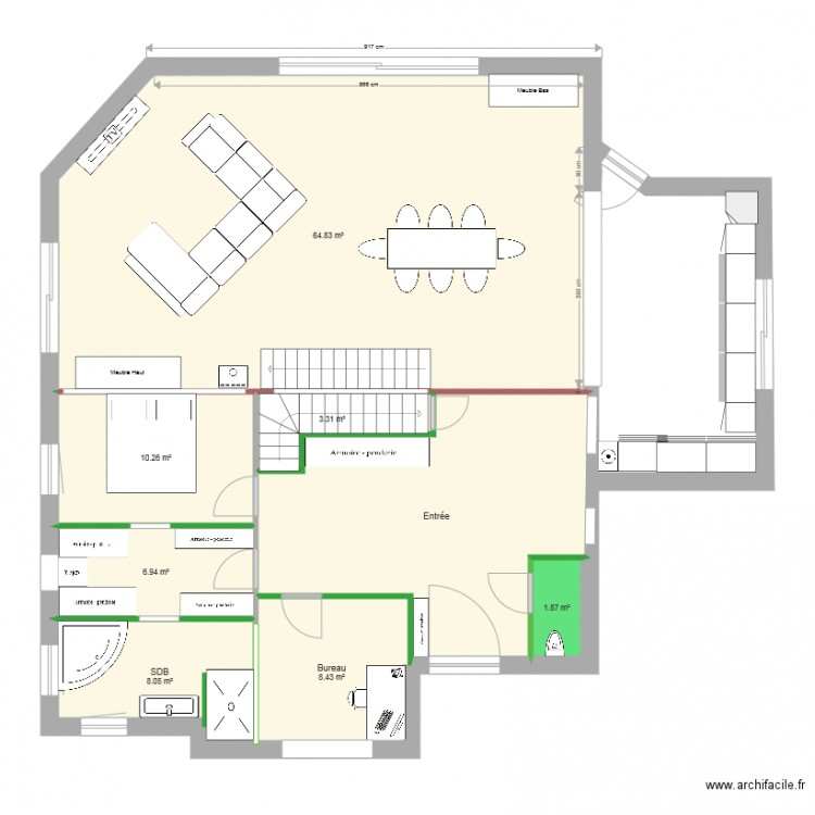 RDC AZERAILLES . Plan de 0 pièce et 0 m2