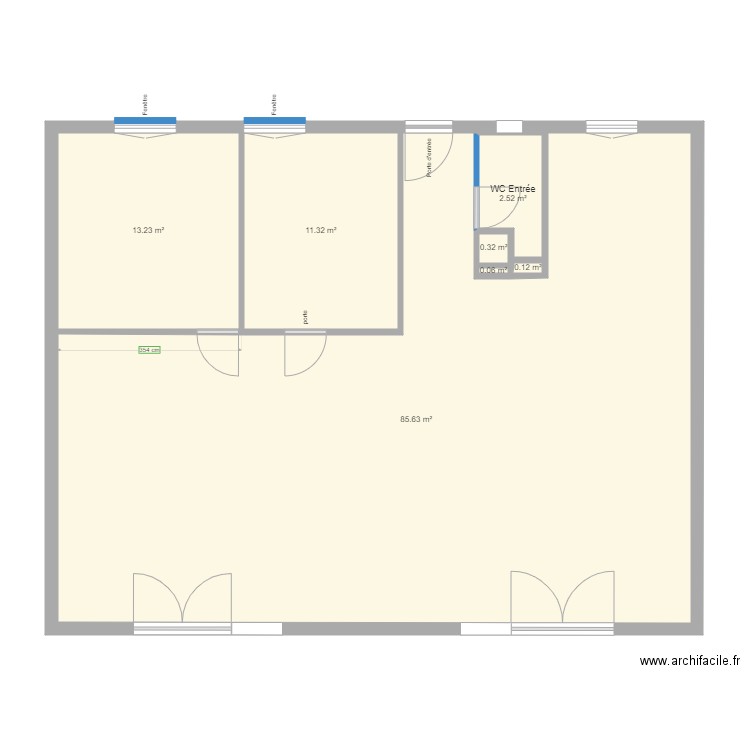 Plan Appartement Crocki. Plan de 0 pièce et 0 m2