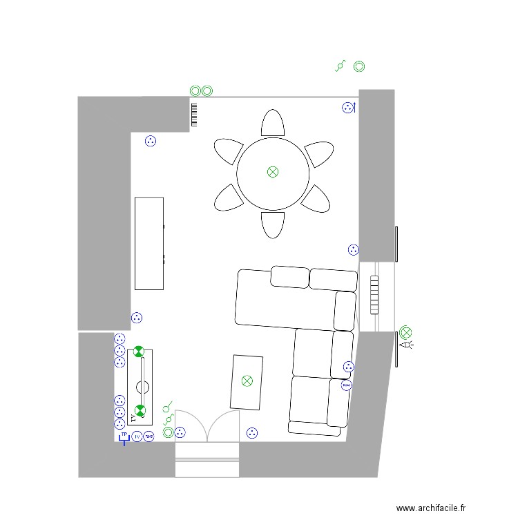 sejour elec. Plan de 0 pièce et 0 m2