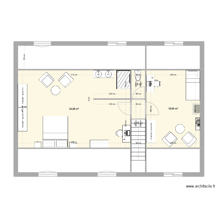 trugalle 2023 Etage Projet. Plan de 0 pièce et 0 m2