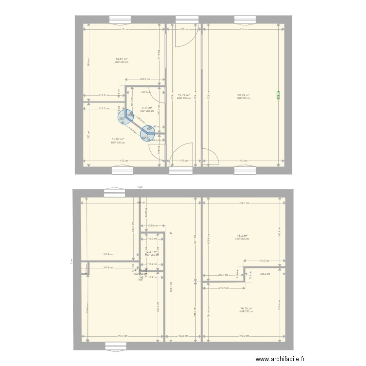 URROZ. Plan de 9 pièces et 146 m2