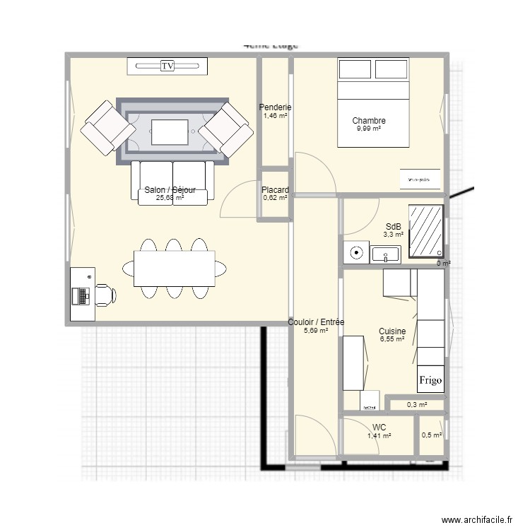 Appart Aristide Bis. Plan de 0 pièce et 0 m2