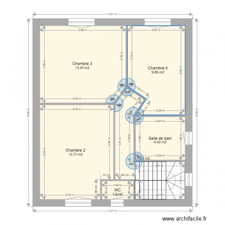 Etage. Plan de 0 pièce et 0 m2