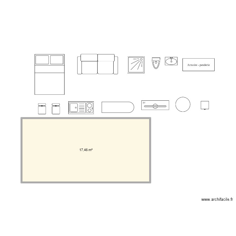 exercices. Plan de 0 pièce et 0 m2