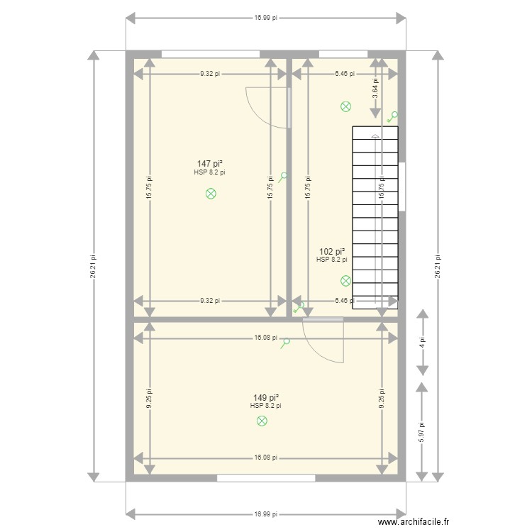 ben et marie 2e etage. Plan de 0 pièce et 0 m2