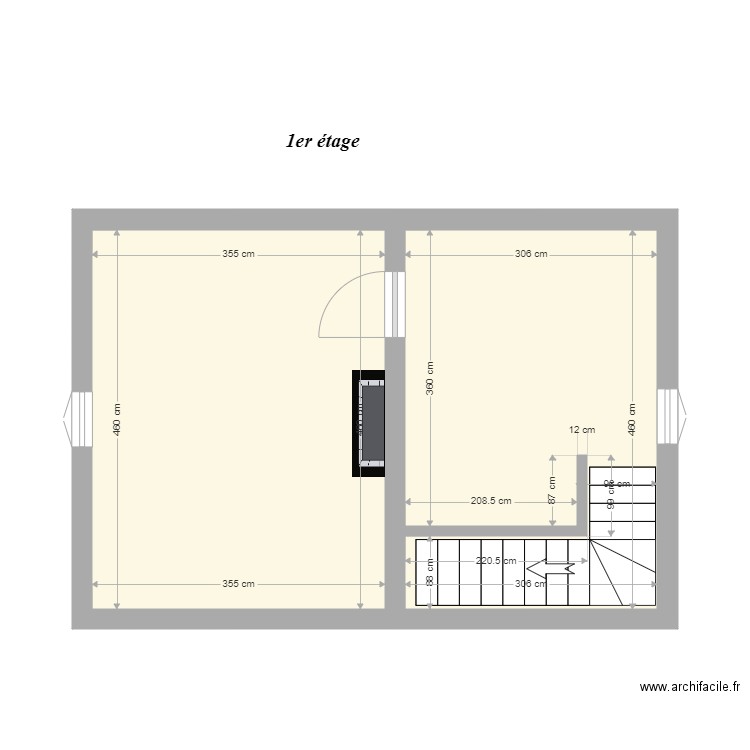 Etage. Plan de 0 pièce et 0 m2