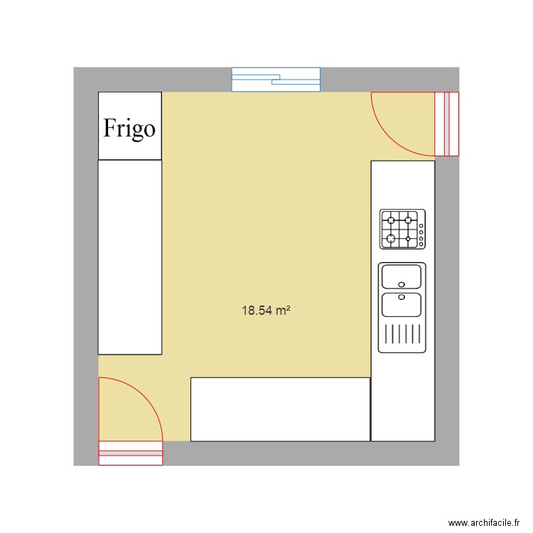 cuisine. Plan de 0 pièce et 0 m2