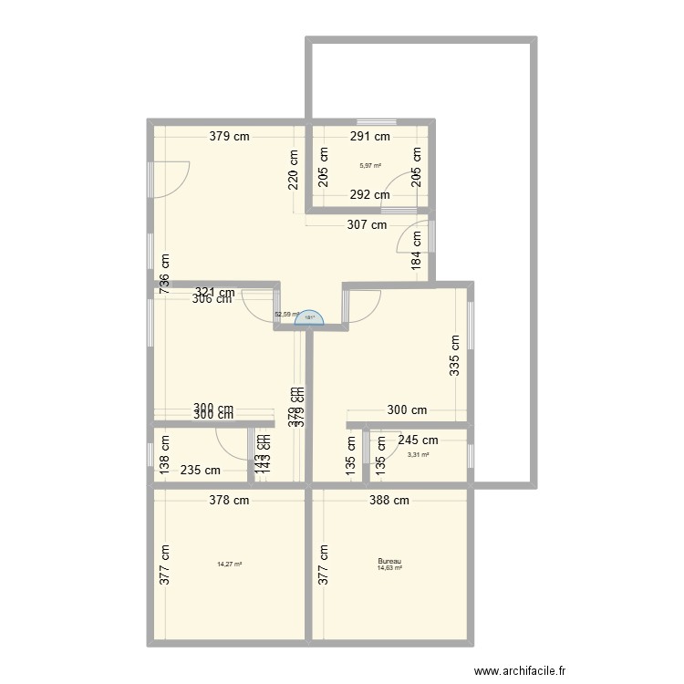 GOLDOR2. Plan de 5 pièces et 91 m2