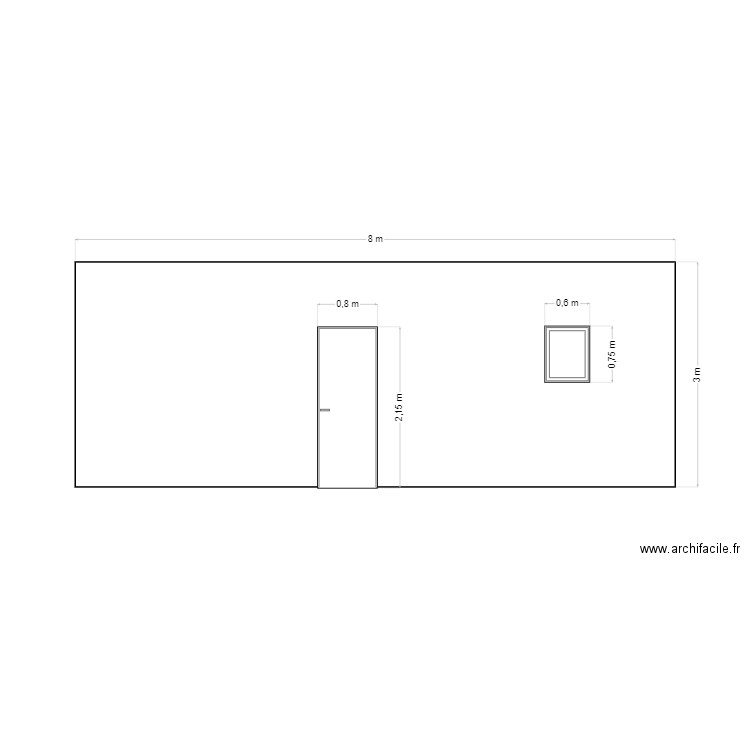 bureau façade. Plan de 0 pièce et 0 m2