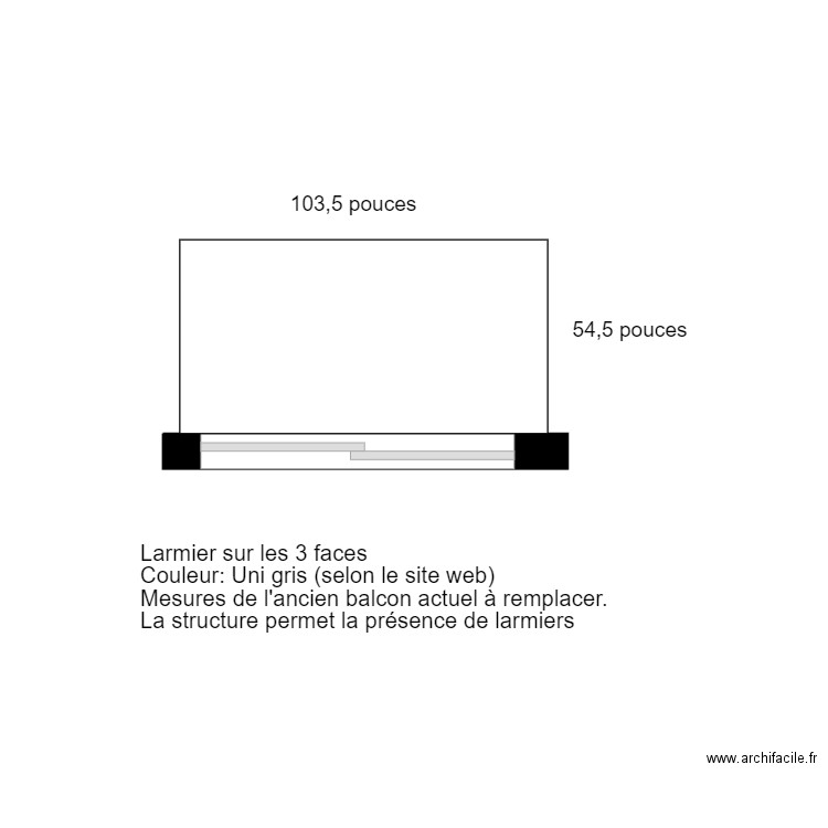 Balcon st-denis. Plan de 0 pièce et 0 m2