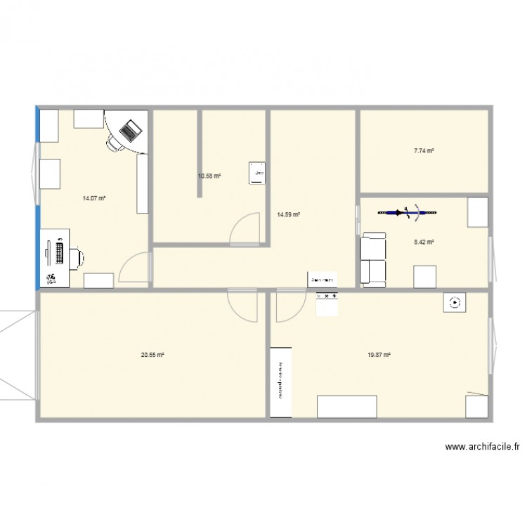 Villa sous sol meublr. Plan de 0 pièce et 0 m2