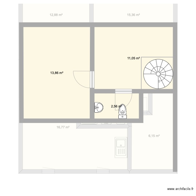 schaff étage 2. Plan de 0 pièce et 0 m2