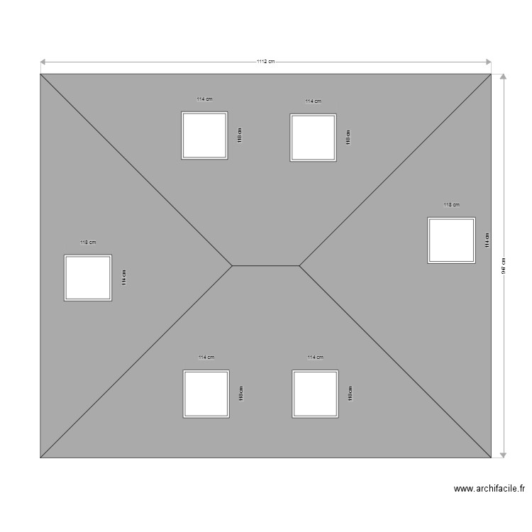 toiture apres. Plan de 0 pièce et 0 m2