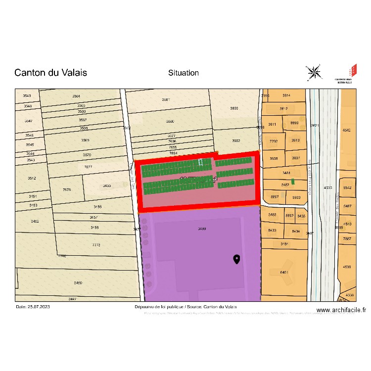 Saxon ex-nestlé waters. Plan de 0 pièce et 0 m2