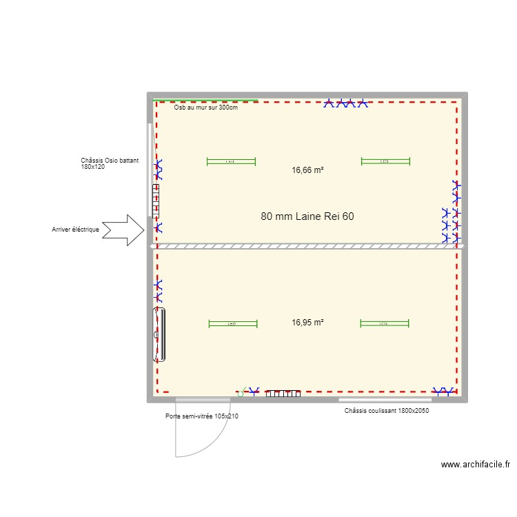 Plan nicolas 2. Plan de 2 pièces et 34 m2