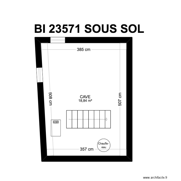 BI 23571. Plan de 21 pièces et 220 m2