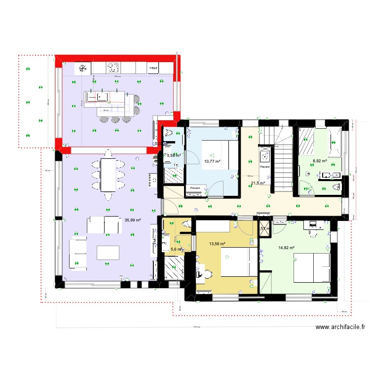 Cost1 definitif 2024 12 08. Plan de 25 pièces et 334 m2