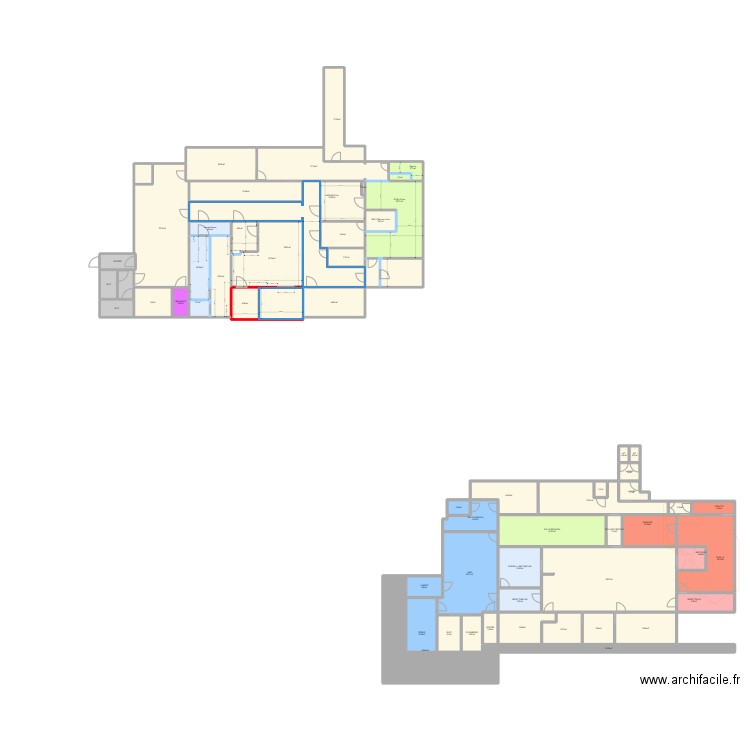 Rennes V5 cote exact. Plan de 63 pièces et 796 m2