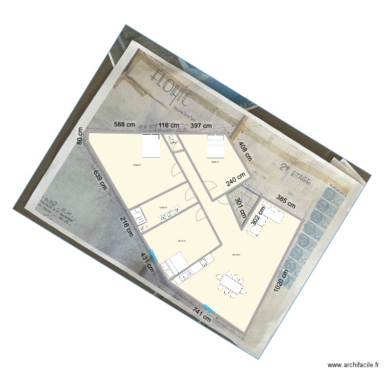 projet1. Plan de 6 pièces et 137 m2