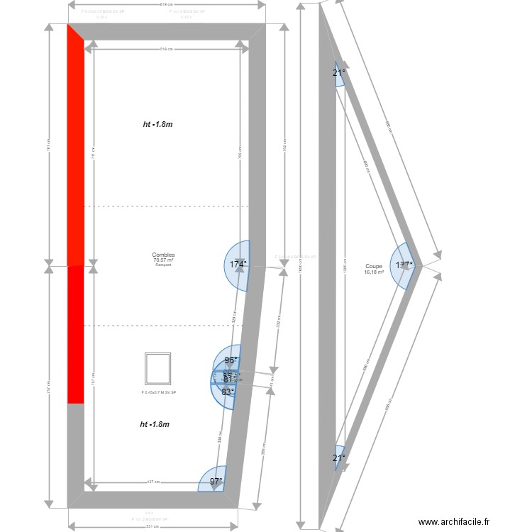 ML24012183 . Plan de 15 pièces et 224 m2