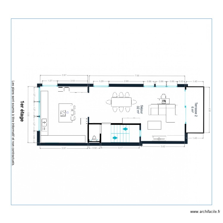 Maison 1er étage. Plan de 0 pièce et 0 m2