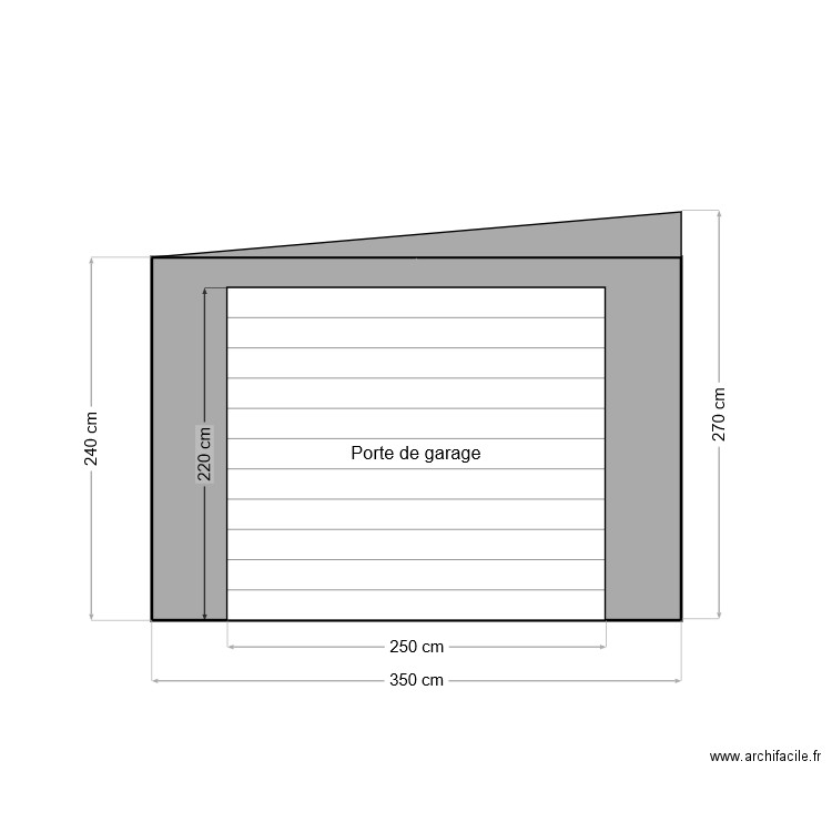 Façade avant. Plan de 0 pièce et 0 m2