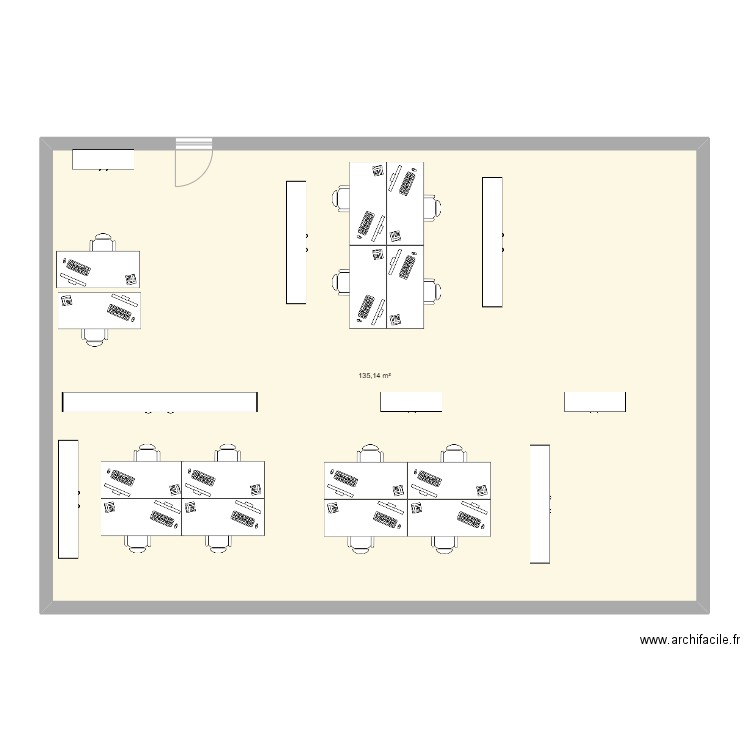 MAP_1. Plan de 1 pièce et 135 m2