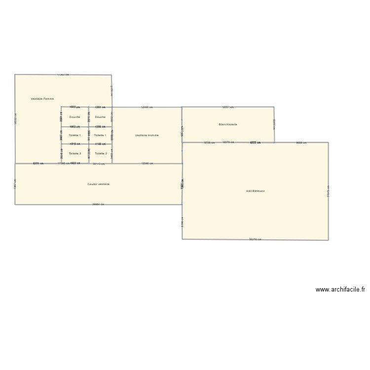 Plan Plan de Bâtiment Production Doliprane. Plan de 17 pièces et 11595 m2